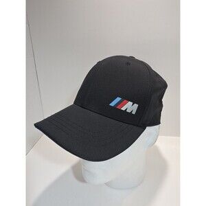 BMW M Logo Cap Black  Adjustable Hat One Size
